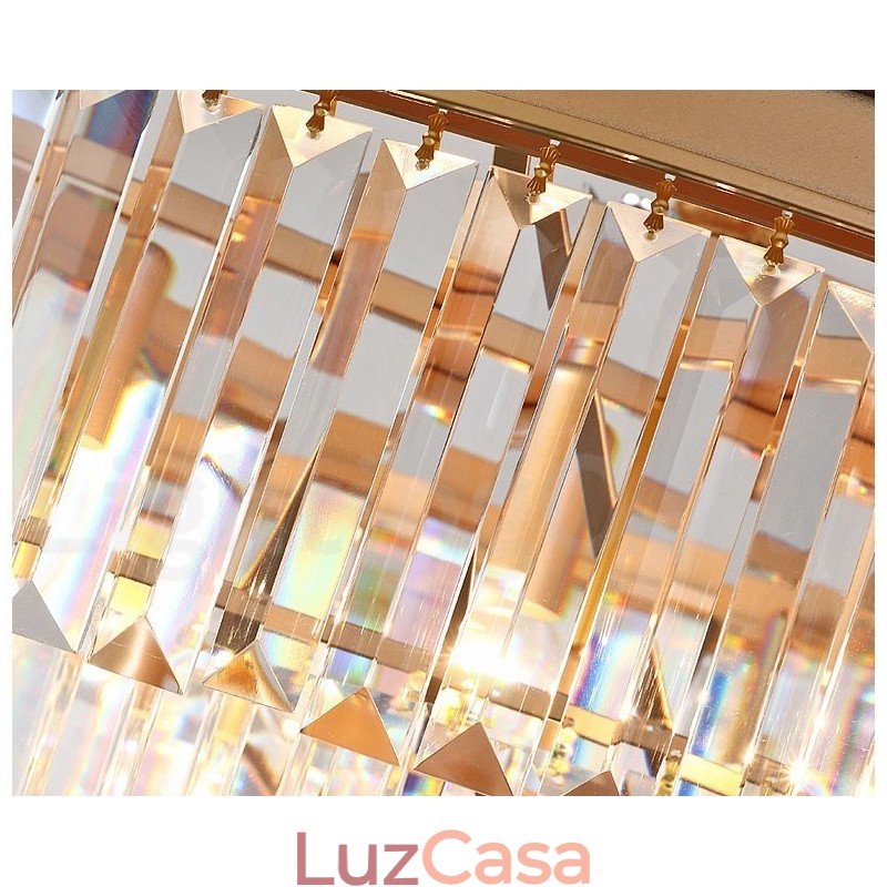 Pós-moderno Luxo Redondo K9 Cristal Pingente Lustre Luzes Salão de Exposição