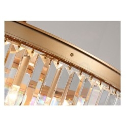 Pós-moderno Luxo Redondo K9 Cristal Montagem Embutida Teto Luz Exposição Hall