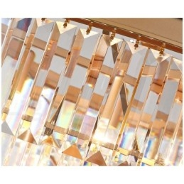 Pós-moderno Luxo Redondo K9 Cristal Montagem Embutida Teto Luz Exposição Hall