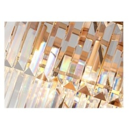 Pós-moderno Luxo Redondo K9 Cristal Montagem Embutida Teto Luz Exposição Hall