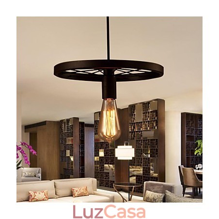 Industrial 1 luz Vintage em ferro abajur pendente Industrial 1 luz Vintage em ferro abajur pendente