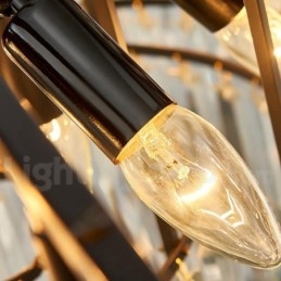 Este ano Luxo Pós-moderno Ouro Redondo K9 Cristal Pingente Lustre Exposição Hall