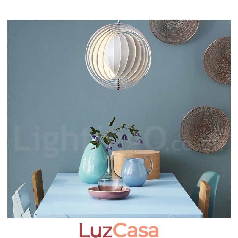 Globe White Girar Pós-moderno DIY Pendente Luz