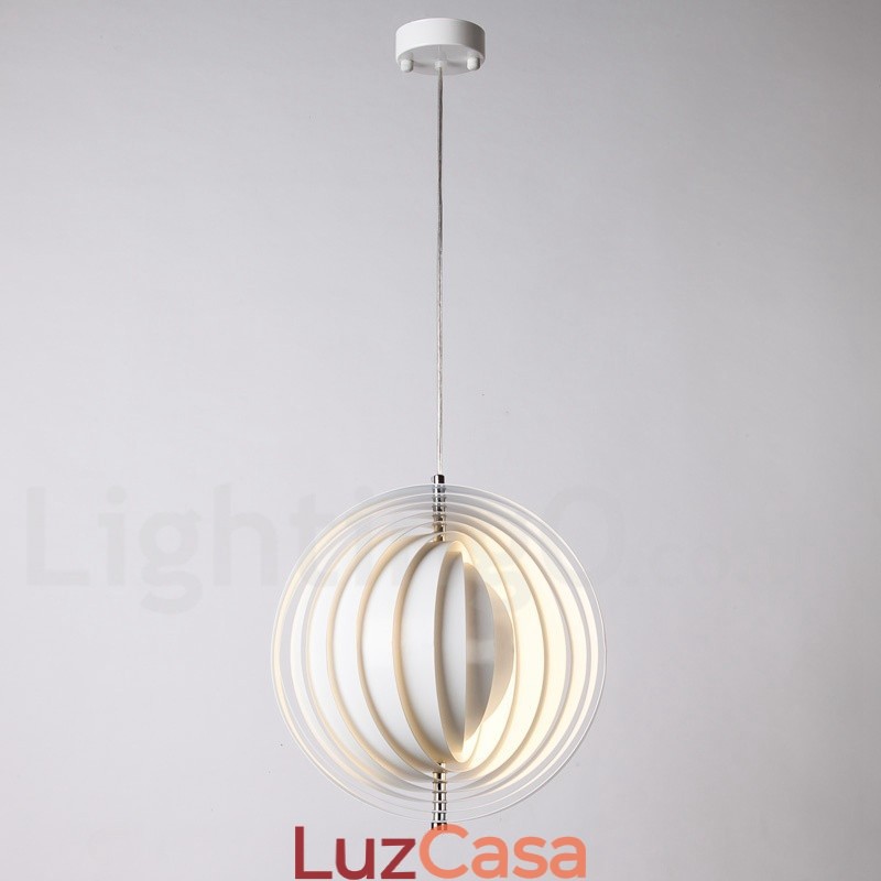 Globe White Girar Pós-moderno DIY Pendente Luz