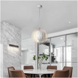 Globe White Girar Pós-moderno DIY Pendente Luz