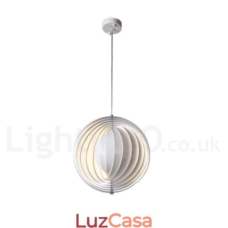 Globe White Girar Pós-moderno DIY Pendente Luz