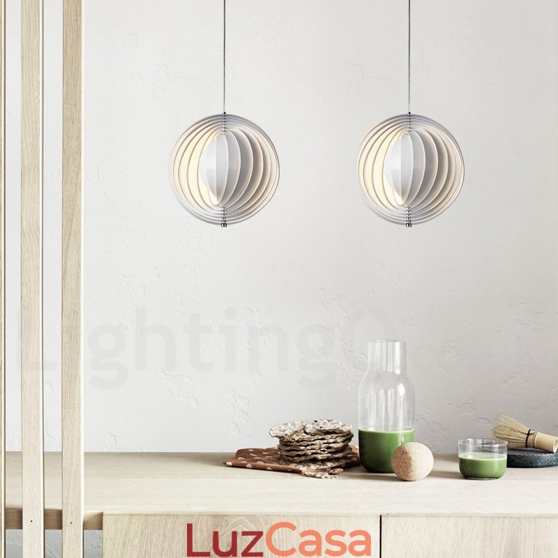 Globe White Girar Pós-moderno DIY Pendente Luz