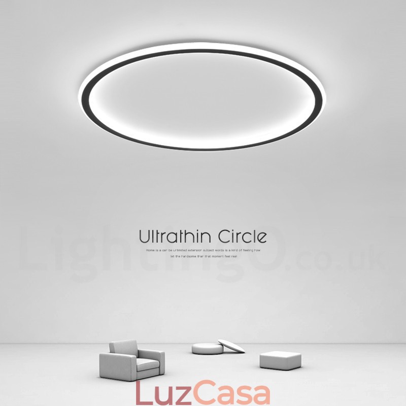 Luzes de teto embutidas ultrafinas, modernas, contemporâneas e reguláveis, estilo nórdico, com controle remoto, também podem ser usadas como luz de parede