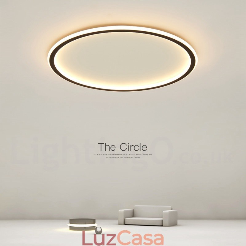 Luzes de teto embutidas ultrafinas, modernas, contemporâneas e reguláveis, estilo nórdico, com controle remoto, também podem ser usadas como luz de parede