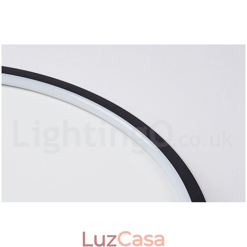 Luzes de teto embutidas ultrafinas, modernas, contemporâneas e reguláveis, estilo nórdico, com controle remoto, também podem ser usadas como luz de parede