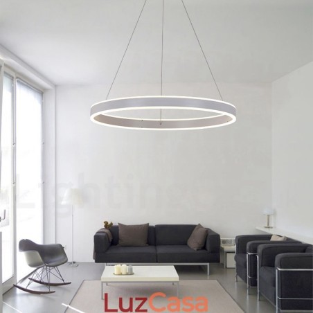 1 Anel Duas Tiras Art Deco Pendente Luz 60cm Luz Suspensa 1 Anel Duas Tiras Art Deco Pendente Luz 60cm Luz Suspensa