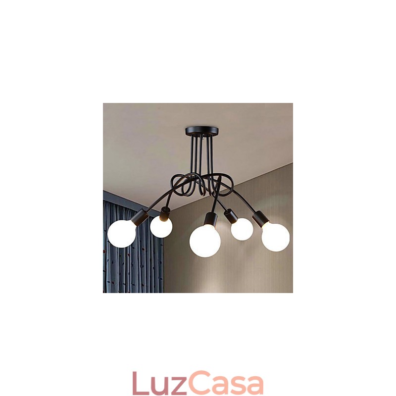 Luminárias pendentes modernas contemporâneas de metal