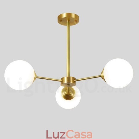 3 Luzes Pure Bronze Norte Europa Bean Chandelier Moderno Metal Moléculas Pendente Luz 3 Luzes Pure Bronze Norte Europa Bean Chandelier Moderno Metal Moléculas Pendente Luz