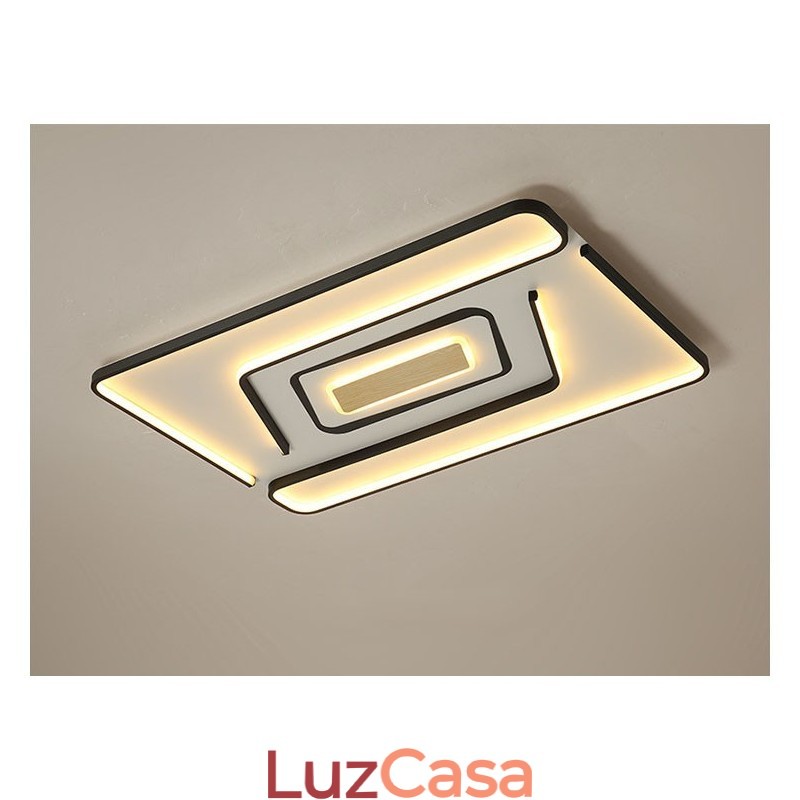Luminária de embutir retangular moderna e contemporânea
