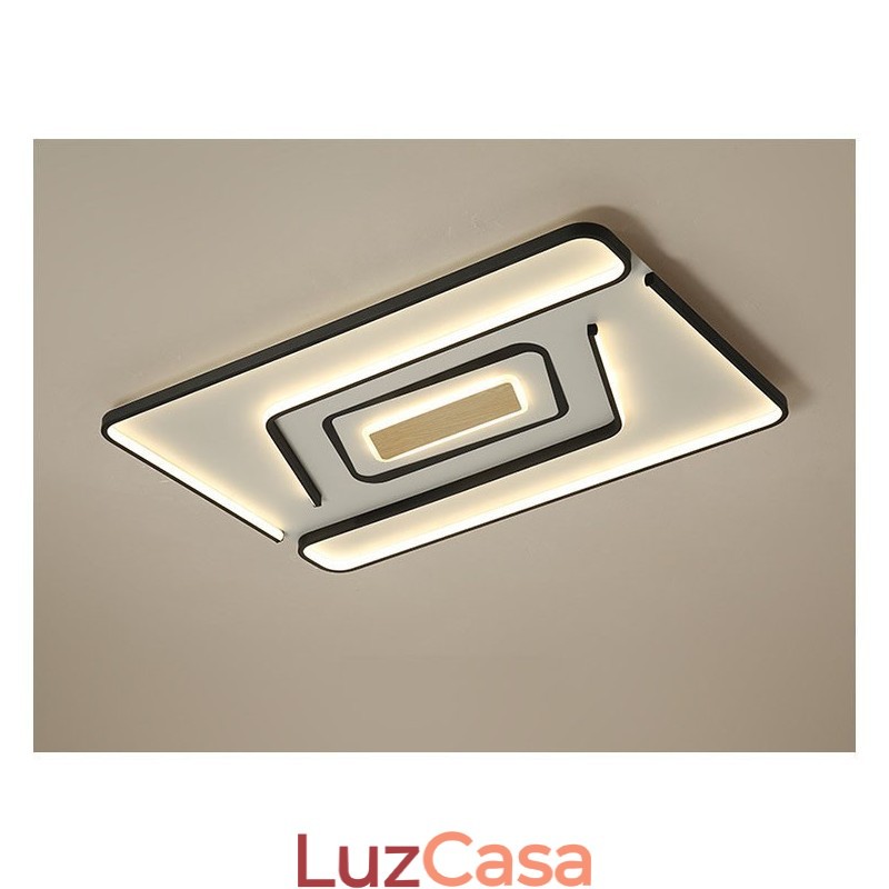 Luminária de embutir retangular moderna e contemporânea