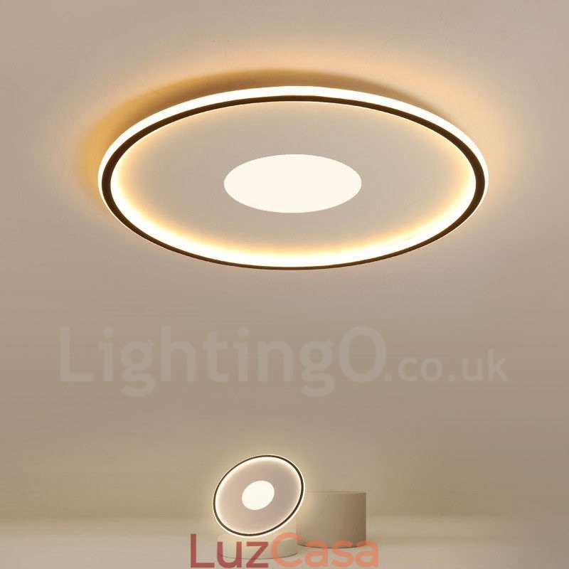 Luzes de teto embutidas ultrafinas, modernas, contemporâneas e reguláveis, estilo nórdico, com controle remoto, também podem ser usadas como luz de parede