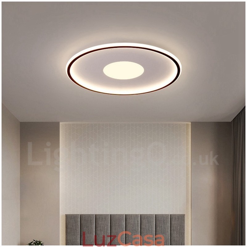 Luzes de teto embutidas ultrafinas, modernas, contemporâneas e reguláveis, estilo nórdico, com controle remoto, também podem ser usadas como luz de parede