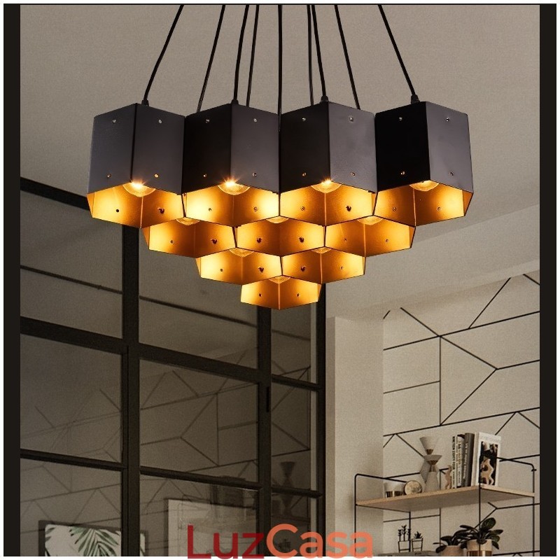 Lustre pendente estilo industrial loft