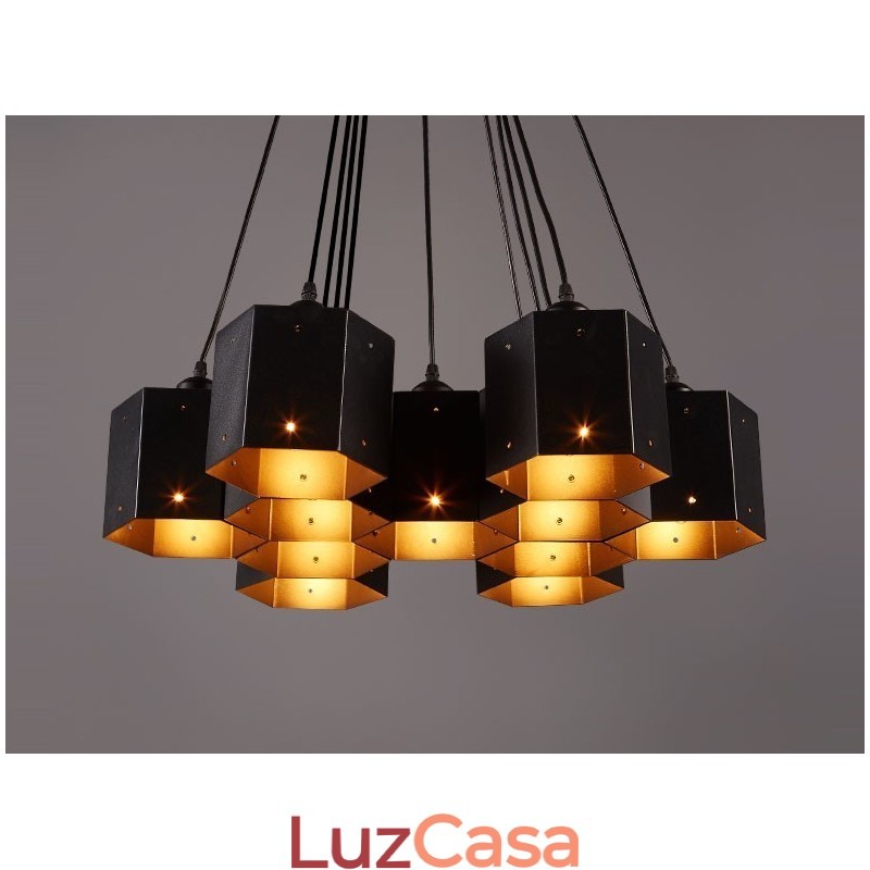Lustre pendente estilo industrial loft