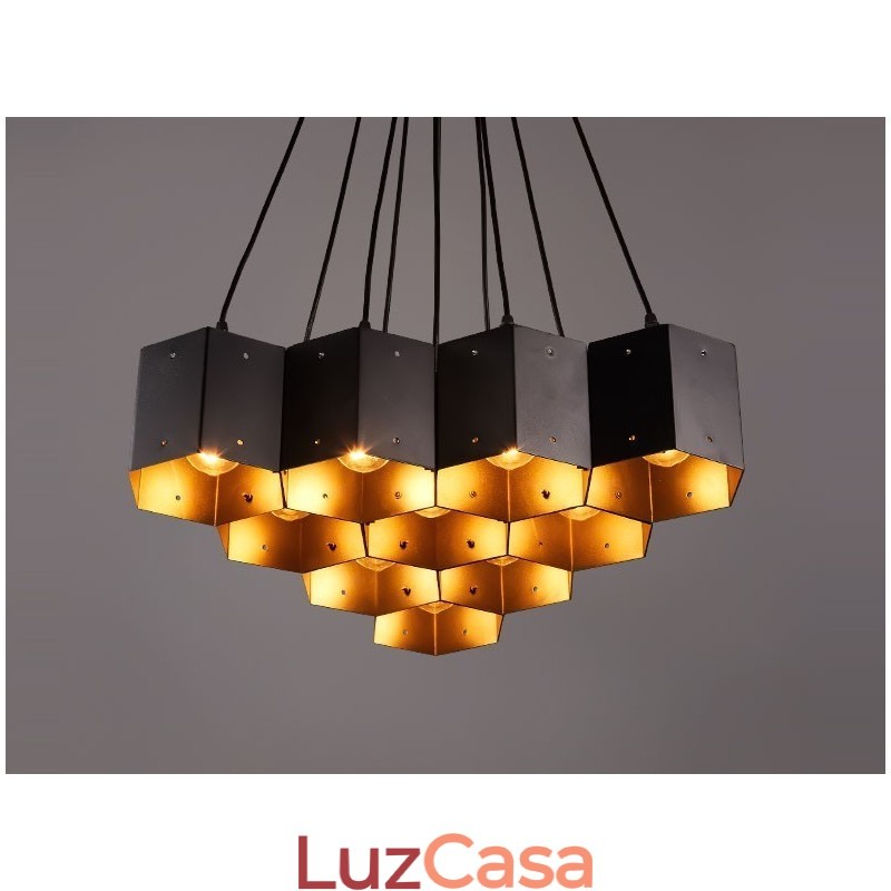 Lustre pendente estilo industrial loft