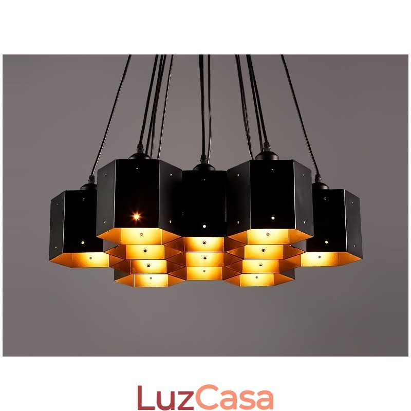 Lustre pendente estilo industrial loft