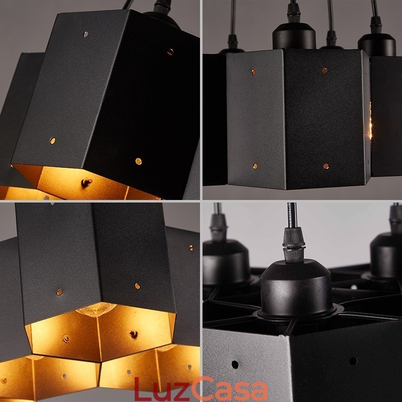 Lustre pendente estilo industrial loft