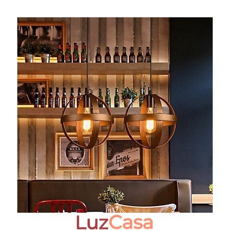 Lâmpada de ferro retrô Lustre moderno minimalista estilo industrial Lâmpada de ferro retrô Lustre moderno minimalista estilo industrial