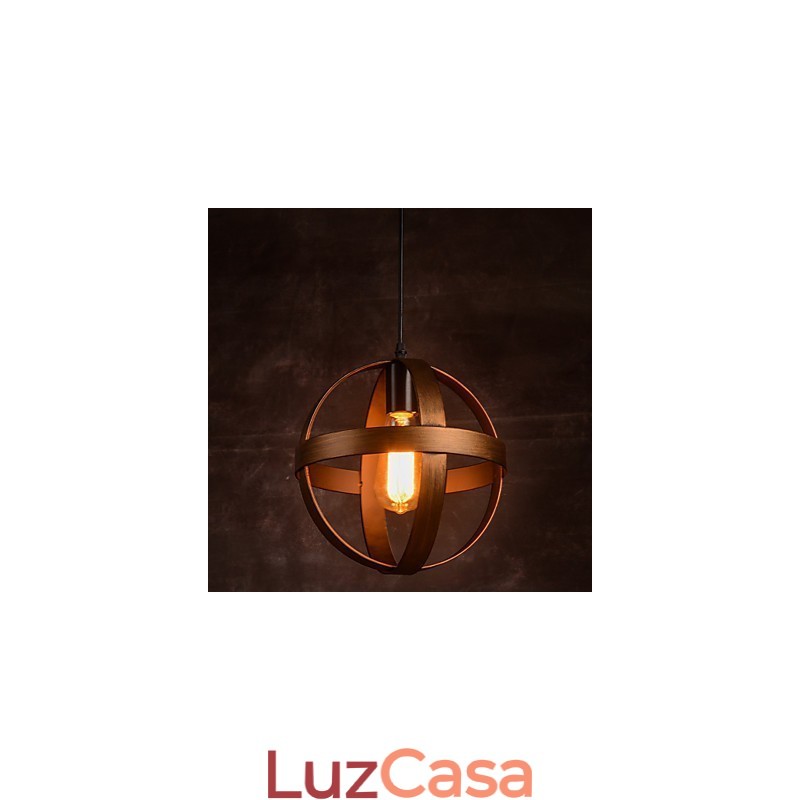 Lâmpada de ferro retrô Lustre moderno minimalista estilo industrial