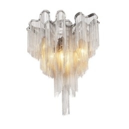 Tassels Chandelier Designer Luz de teto Prata Cor Dourada