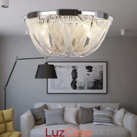 Tassels Chandelier Designer Luz de teto Prata Cor Dourada Tassels Chandelier Designer Luz de teto Prata Cor Dourada