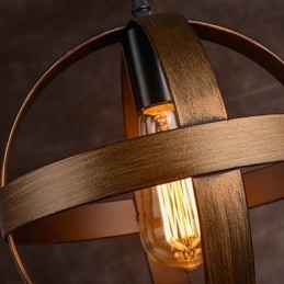 Lâmpada de ferro retrô Lustre moderno minimalista estilo industrial