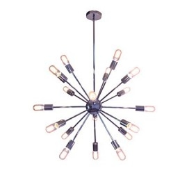 Lustre moderno globo sala de estar pingente jantar compras loja noite metal cromo