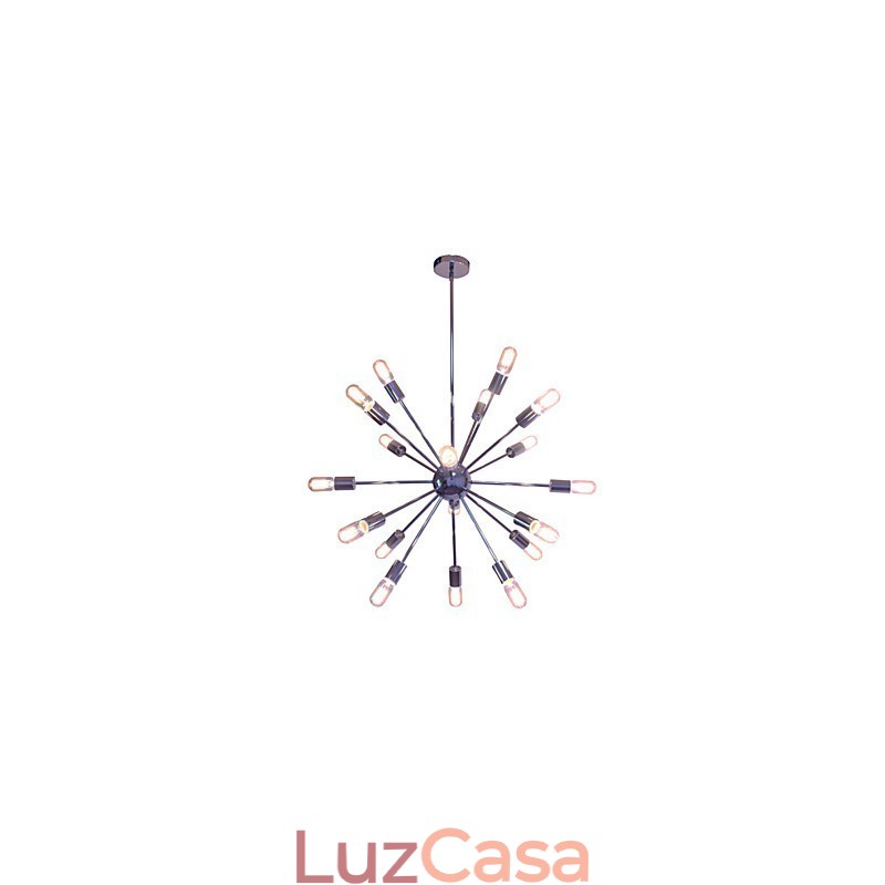 Lustre moderno globo sala de estar pingente jantar compras loja noite metal cromo