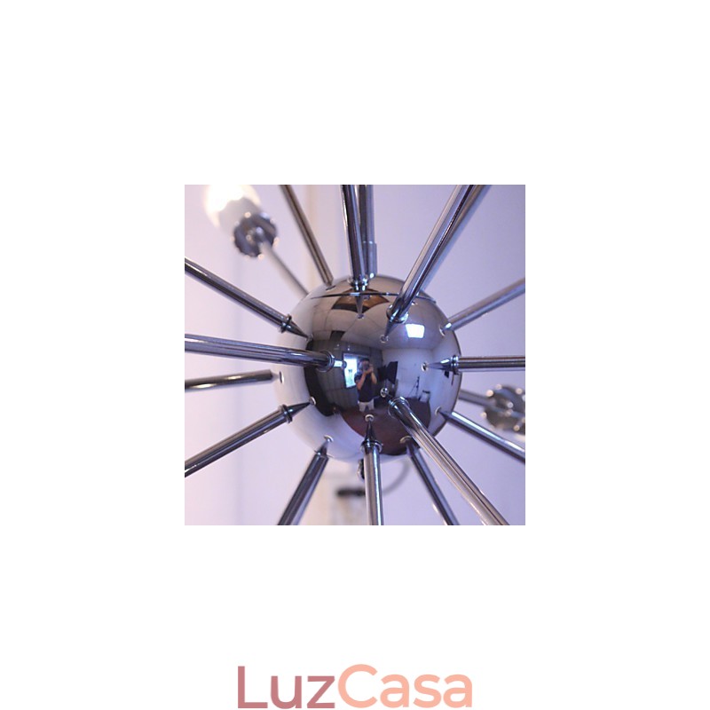 Lustre moderno globo sala de estar pingente jantar compras loja noite metal cromo