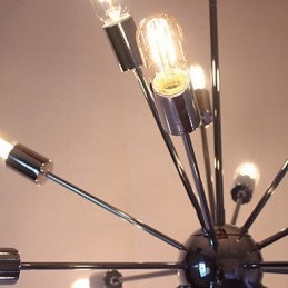 Lustre moderno globo sala de estar pingente jantar compras loja noite metal cromo