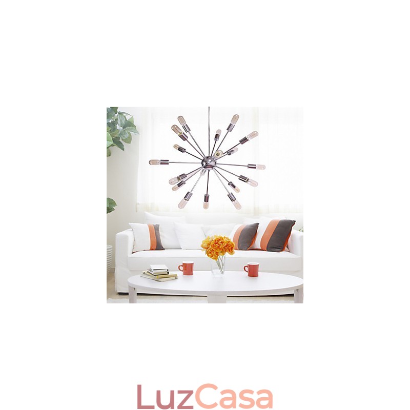 Lustre moderno globo sala de estar pingente jantar compras loja noite metal cromo