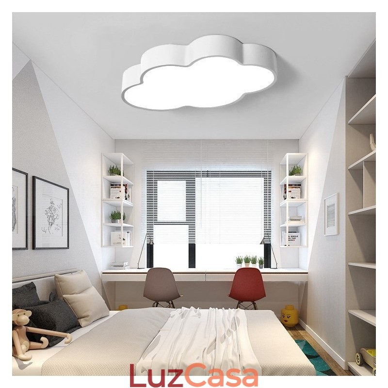 Macaron Multi color Cloud Modern Nordic Style Flush Mount Ceiling Lights com sombra de acrílico