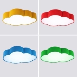 Macaron Multi color Cloud Modern Nordic Style Flush Mount Ceiling Lights com sombra de acrílico