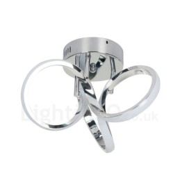 Triac Switch Dimmable Chrome Moderno Contemporâneo Estilo Nórdico Montagem Embutida Luz de Teto Redonda