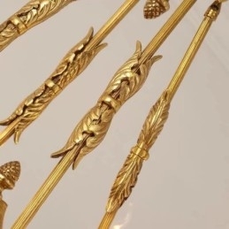 Lustre de cristal francês de luxo todo em cobre, luminária de jantar, lustre