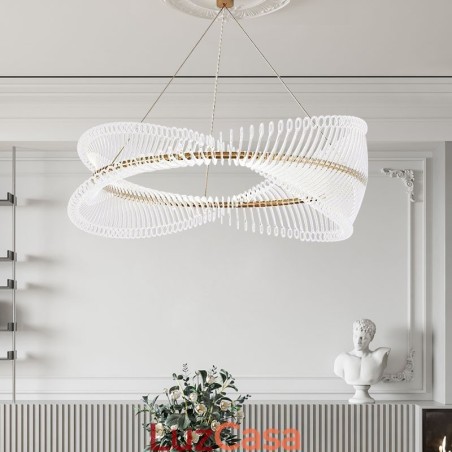 Pendente de luz de tira de círculo pós-moderno Pendente de luz de tira de círculo pós-moderno