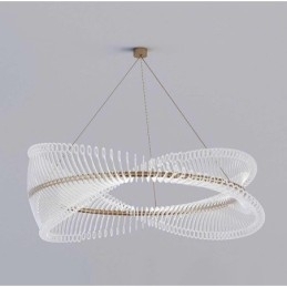 Pendente de luz de tira de círculo pós-moderno