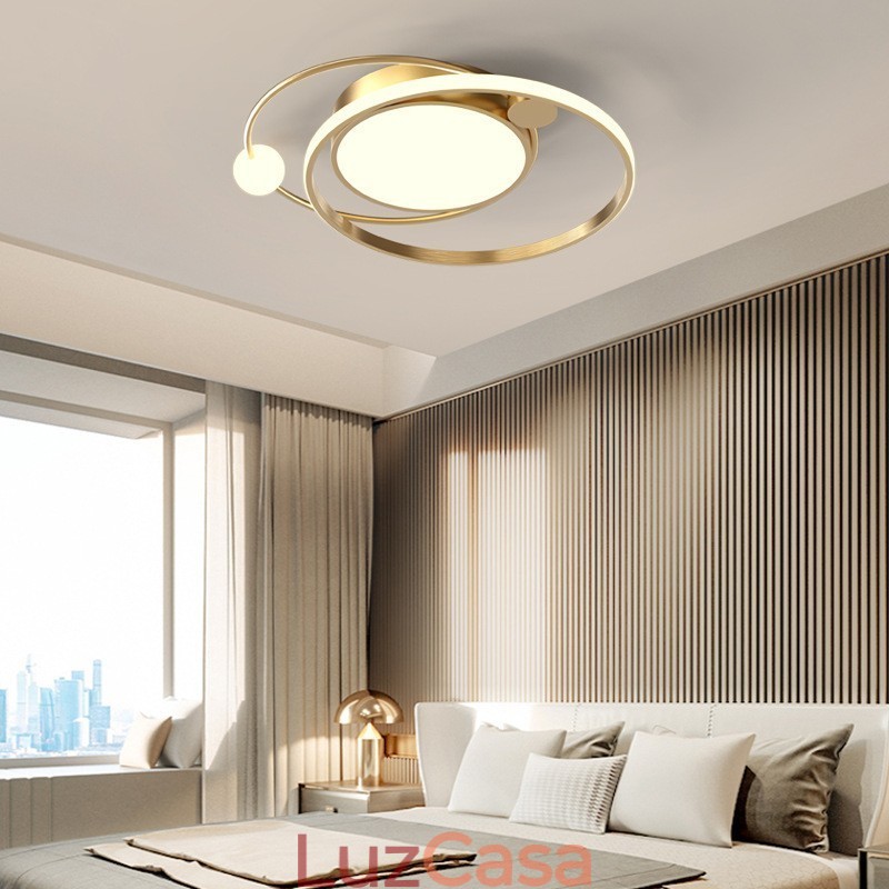 Luminárias de teto redondas modernas para ambientes internos