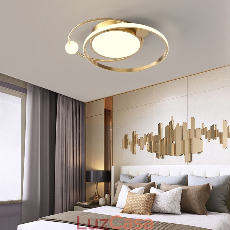 Luminárias de teto redondas modernas para ambientes internos
