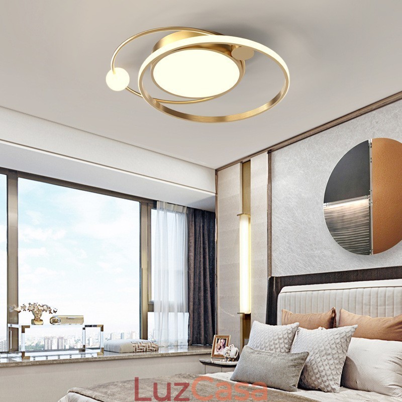 Luminárias de teto redondas modernas para ambientes internos