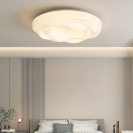 Luminária de teto embutida redonda moderna regulável para iluminação interna