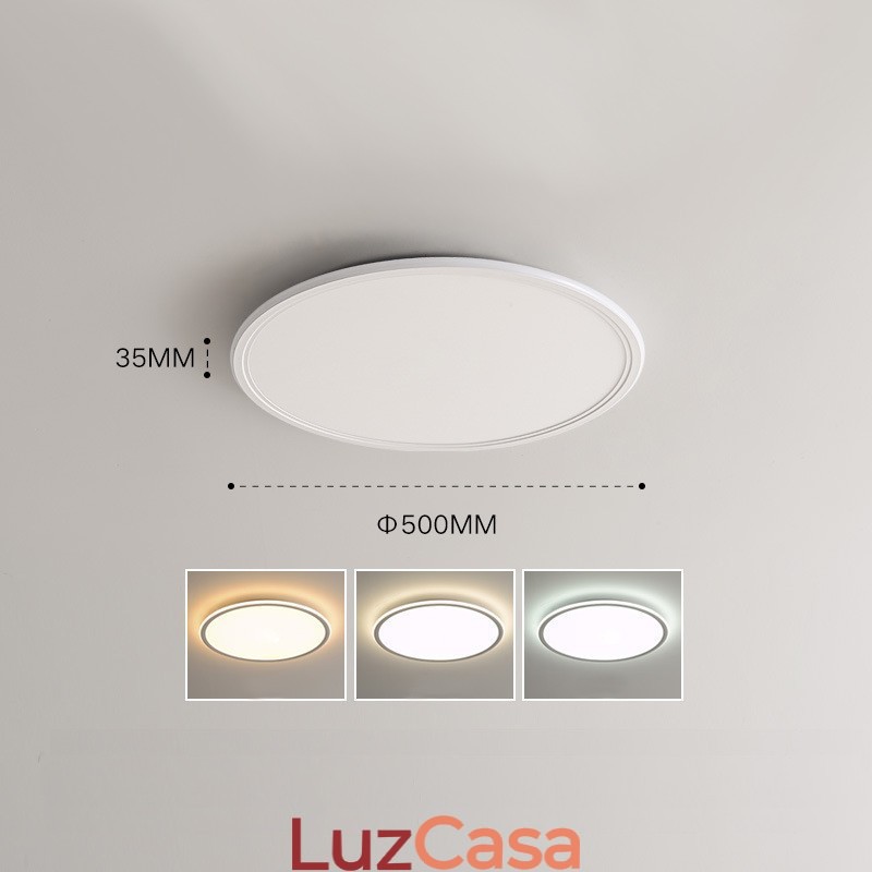 Nordic 3,5 cm de espessura redonda proteção ocular de espectro total luz de teto regulável interna