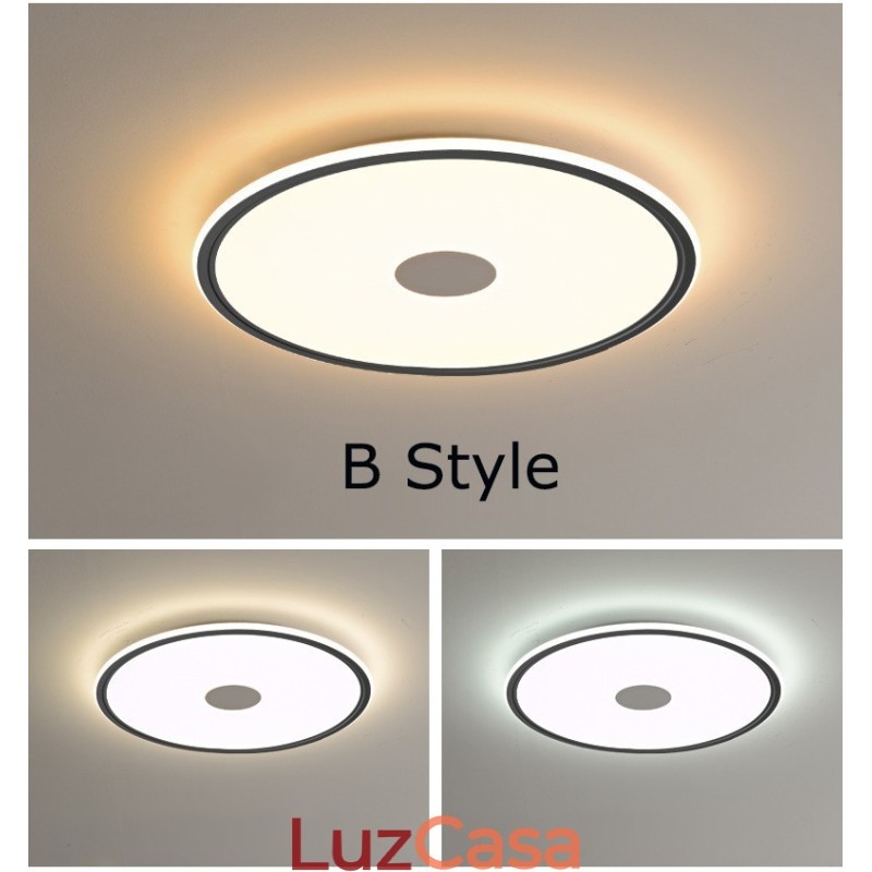 Nordic 3,5 cm de espessura redonda proteção ocular de espectro total luz de teto regulável interna