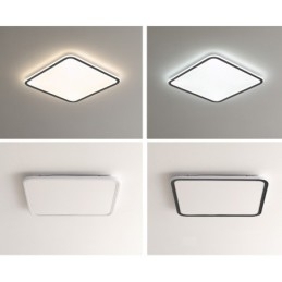 Luminária de teto embutida quadrada moderna regulável para iluminação interna