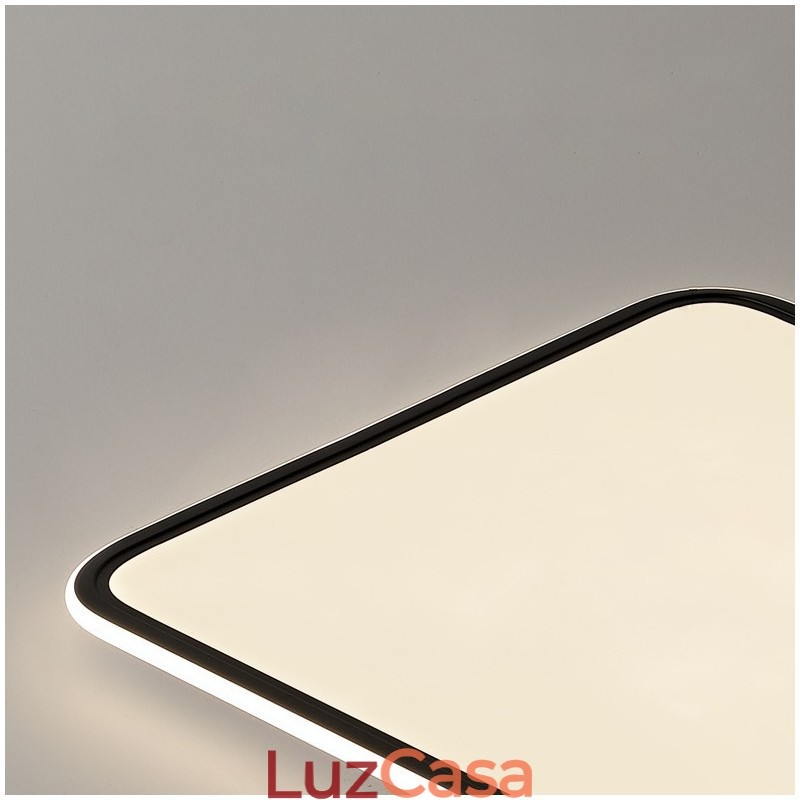 Luminária de teto embutida quadrada moderna regulável para iluminação interna